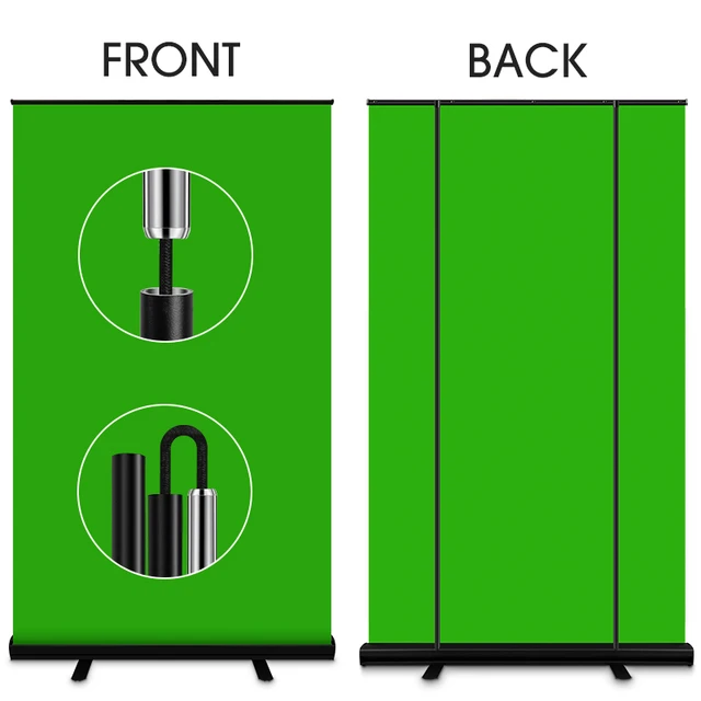 THEXLY Croma Verde con Soporte Plegable - Chroma Key Verde