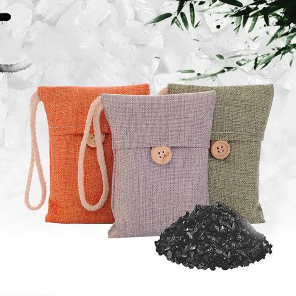 Car Air Freshener Remove Formaldehyde Car-styling Odor Home Office Bamboo Charcoal Activated Carbon Bag Purifying Air