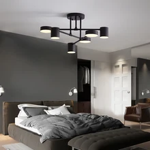 6/8 Head LED Industrial Iron Ceiling Light Living Room Lighting Nordic 220V E27 LED Lamp