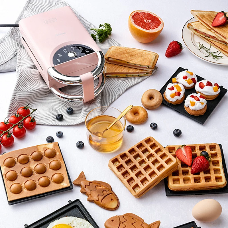 Home use Mini household waffle maker waffle machine breakfast egg pancake  machine sandwich machine bread maker