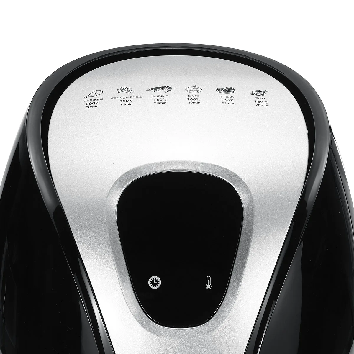 Fritadeira de ar Fogão de Saúde Óleo de Gordura Multi-funcional Digital Temporizador Forno Baixo Livre 6 Predefinido Alimentos Grelhar Fritadeira Profunda 1500w 8 Eletrodomésticos