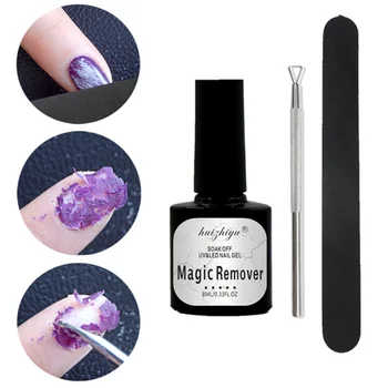 

3 Pcs/Set Gel Nail Polish Remover Kit Magic Nail Polish Remover Quickly Soak-Off Gel Polish Hurtless Non-Irritating Nail Polish