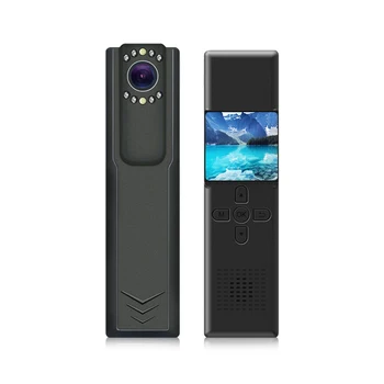

CAMMHD-V2 Mini Body Camera,HD Night Vision Wireless WIFI Portable Camera for Meeting Records,Public Transportation