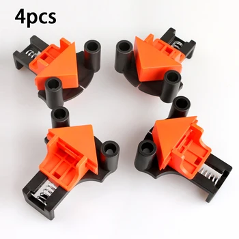 

4pcs 60/90/120 Degree Right Angle Clamp Woodworking Hand Tool Fixing Clips Picture Frame Corner Pipe Clamp Furniture Repaire