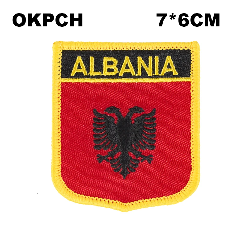 Защитные нашивки в форме флага Вышитый Флаг с национальным флагом для украшения