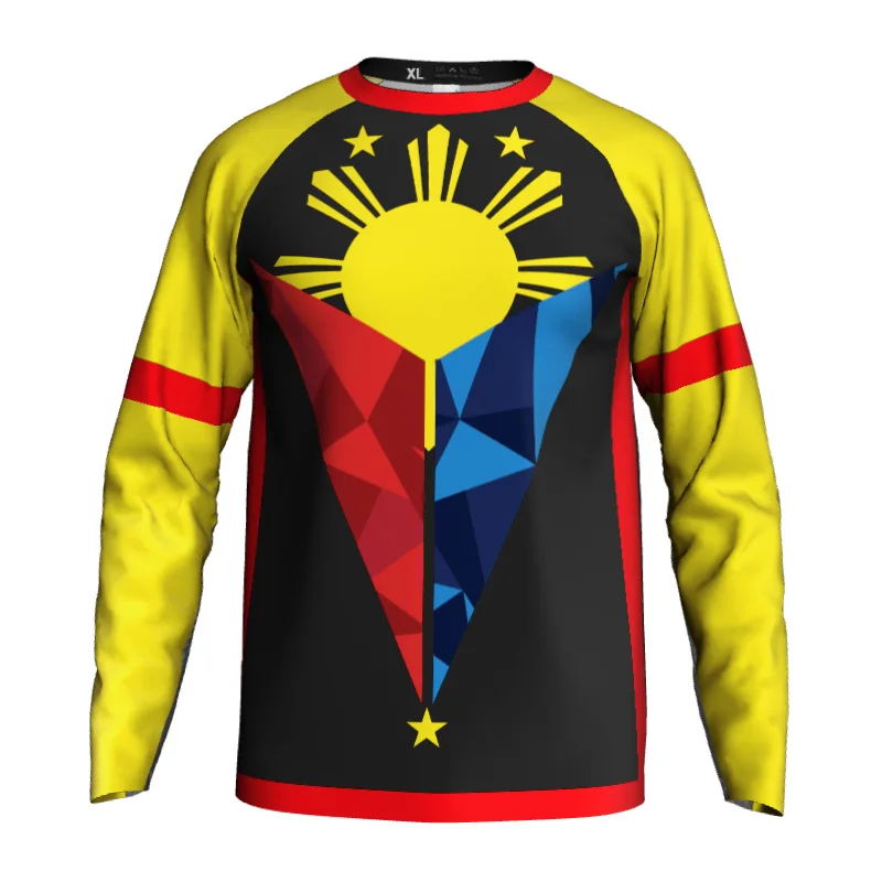 JHDKDGH-N Flag of The Philippines Filipino Back Print Long Sleeve Sweater for Men