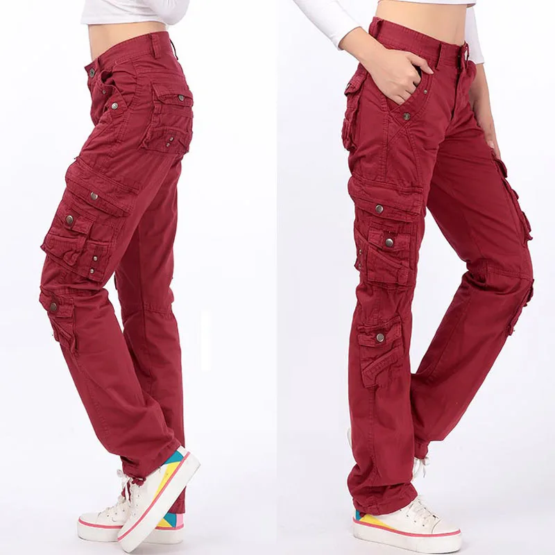 

New Arrival Spring Autumn Pants Loose Jeans Baggy Cargo Pants Many Colors For Women Girls