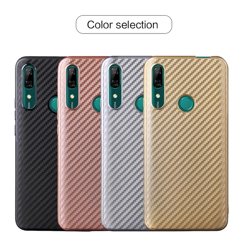 

Ultra Thin Carbon Fiber Back Cover Case For P20 Lite 2019 P30 P30 Pro P Smart 2019 Y6 Pro 2019 Y7 Pro 2019 Y7 2019 Soft Cases