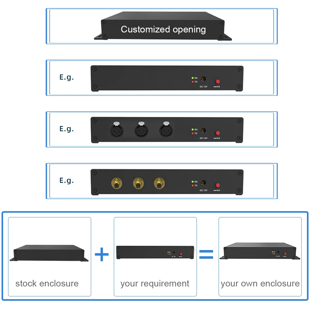 gabinete extrudido, instrumento para caixa de comunicação g03 246*55mm