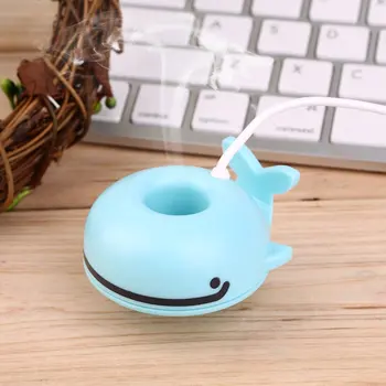 

2020 Professional Cute Whale Shaped Humidifier Mini Air Purifier Portable USB Diffuser Universal Home Office Purifier