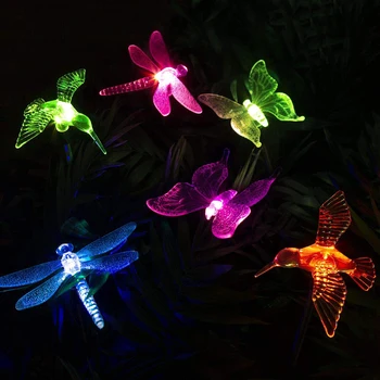 

Multicolor LED Solar Lawn Light Outdoor Dragonfly/Butterfly/Bird Lawn Lamps Outdoor Garden Yard Landscape Pathway Lights