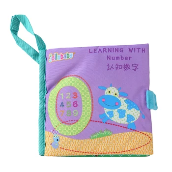 

Baby Cloth Books Kids Early Learning Natural Number Letter Educated Toys Soft Animal Cloth Book Newborn Stroller Hanging Toy
