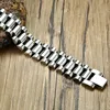 ZORCVENS 15MM Wide Gold Silver Color Stainless Steel Watch Band Bracelet for Men Watchlink Bracelets Jewelry ► Photo 3/6