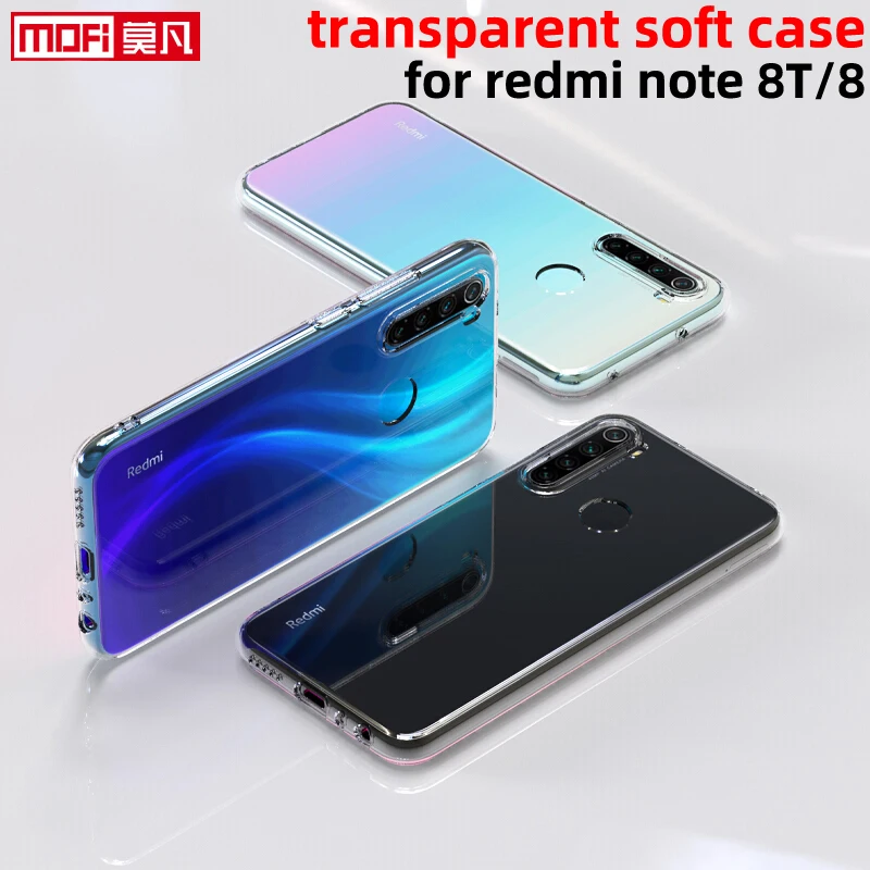 Прозрачный чехол для xiaomi redmi note 8 t прозрачный мягкий силиконовый ультратонкий