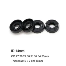

5/10 Pcs NBR Rubber TC Double Lip Oil Seal O Ring 14x27x6/7/9 14x28x5/6/7/8/10 14x29x7/10 14x30x7/8/9/10 14x32x7/8/10 14x33x6mm