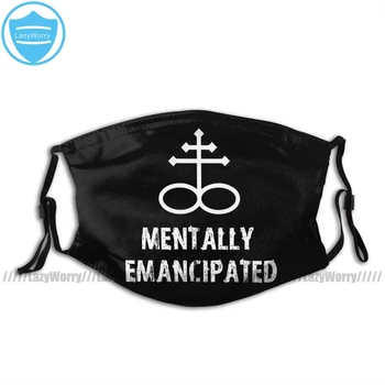 

Free Slipknots Mouth Face Mask Mentally Emancipated Satanic Cross Facial Mask Kawai for Adult Mask