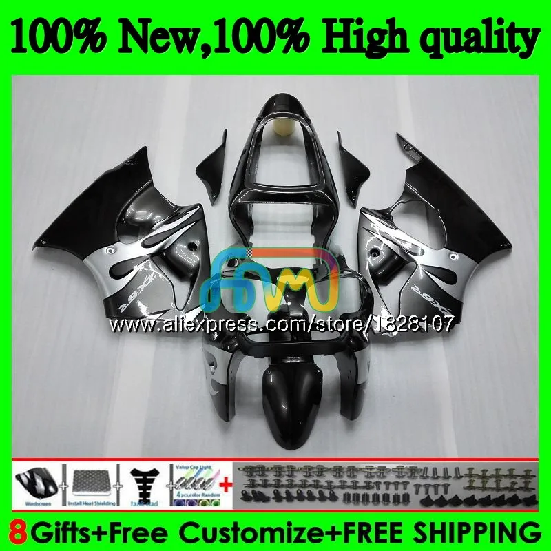 Корпус для KAWASAKI ZX-636 ZX 6R 636 600 CC 6 R черно-пламя ZX636 13BS. 140 600CC ZX-6R ZX600 ZX6R 00 01 02 2000 2001 2002 обтекатель - Цвет: No. 1