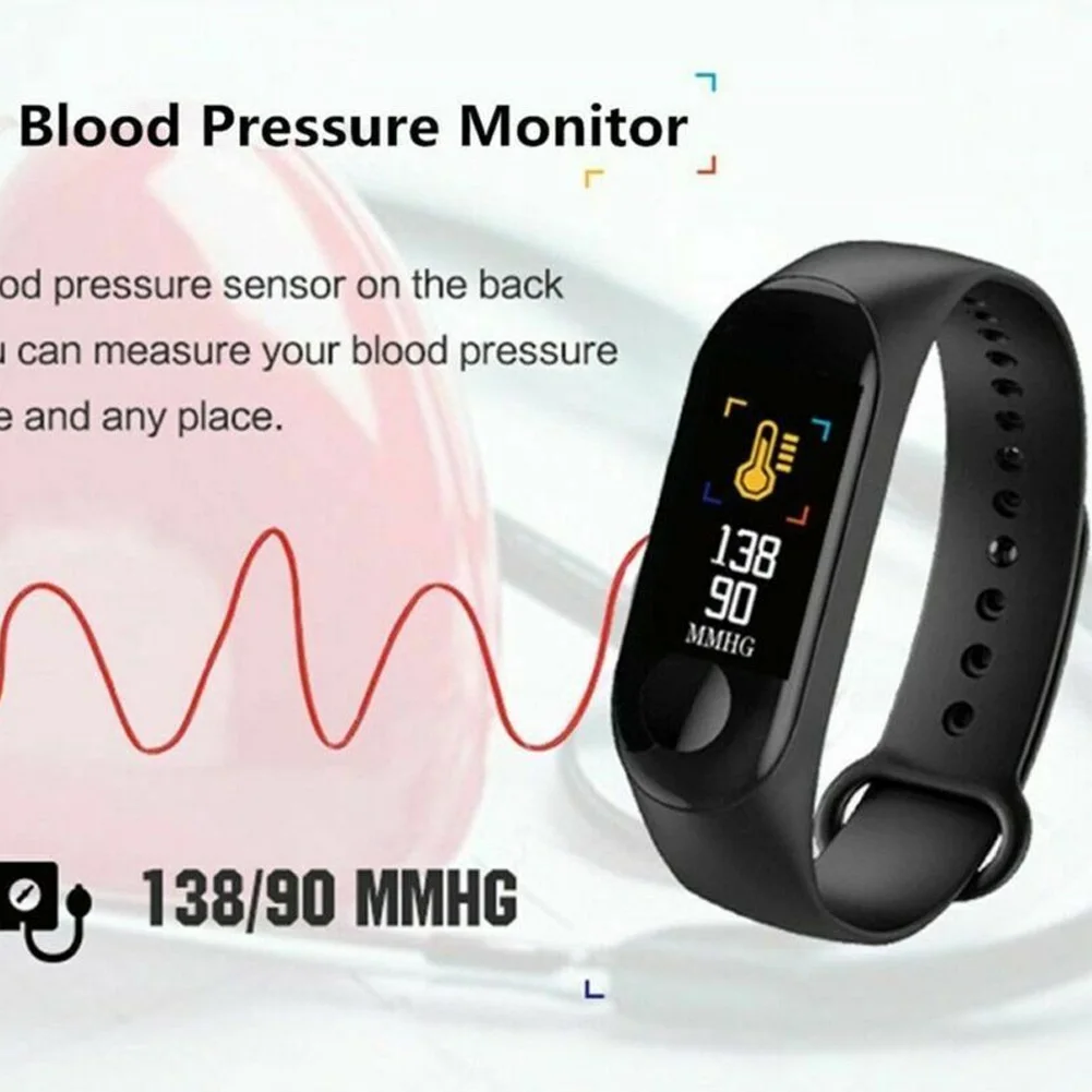 

New Smart Watch Bracelet Wristband Blood Pressure HeartRate Monitor Fitness Tracking MV66