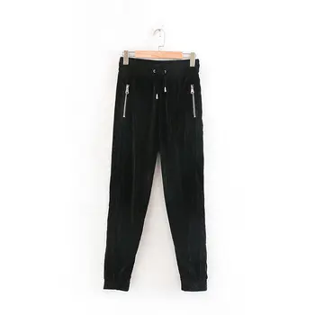 

Woah 2019 Xxn60-9567 European and American fashionable velvet casual pants