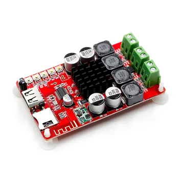 

TPA3116 Bluetooth Receiver Amplifier Audio Board Digital U Disk TF Decoding With Remote 2X50W Amplificador