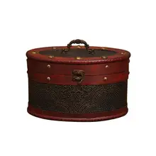 Нежная коробка для хранения овальных чайных листьев в древнем китайском стиле, органайзер для отображения чайных листьев, деревянная чайная посылка, Подарочная коробка, чайные пакетики