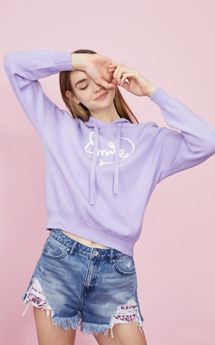 Vero Moda свободный крой с капюшоном шнурок патч шаблон вязать | 319313557