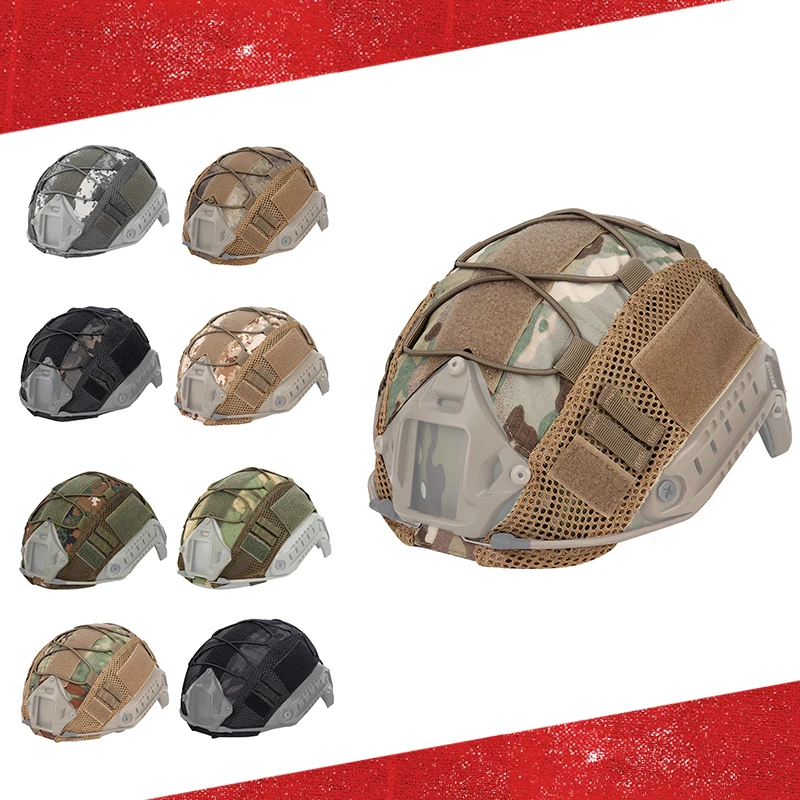

Elastic Rope Helmet Cloth Tactical Military Combat Helmet Cover Airsoft Paintball CS Wargame Sport Helmet Cover For Fast Helmet