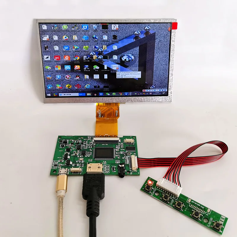 Ips Capacitive Touch Display Module Kit Módulo Lcd Compatível com Hdmi Linux Android Win7 10 Raspberry pi 10 Point Touch - Imagem 5