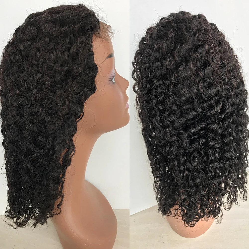 Kinky Curly Bob Lace Closure Human Hair Wigs Brazilian Lace Wigs For Women 4x4 Closure Bob Wig 180% Density