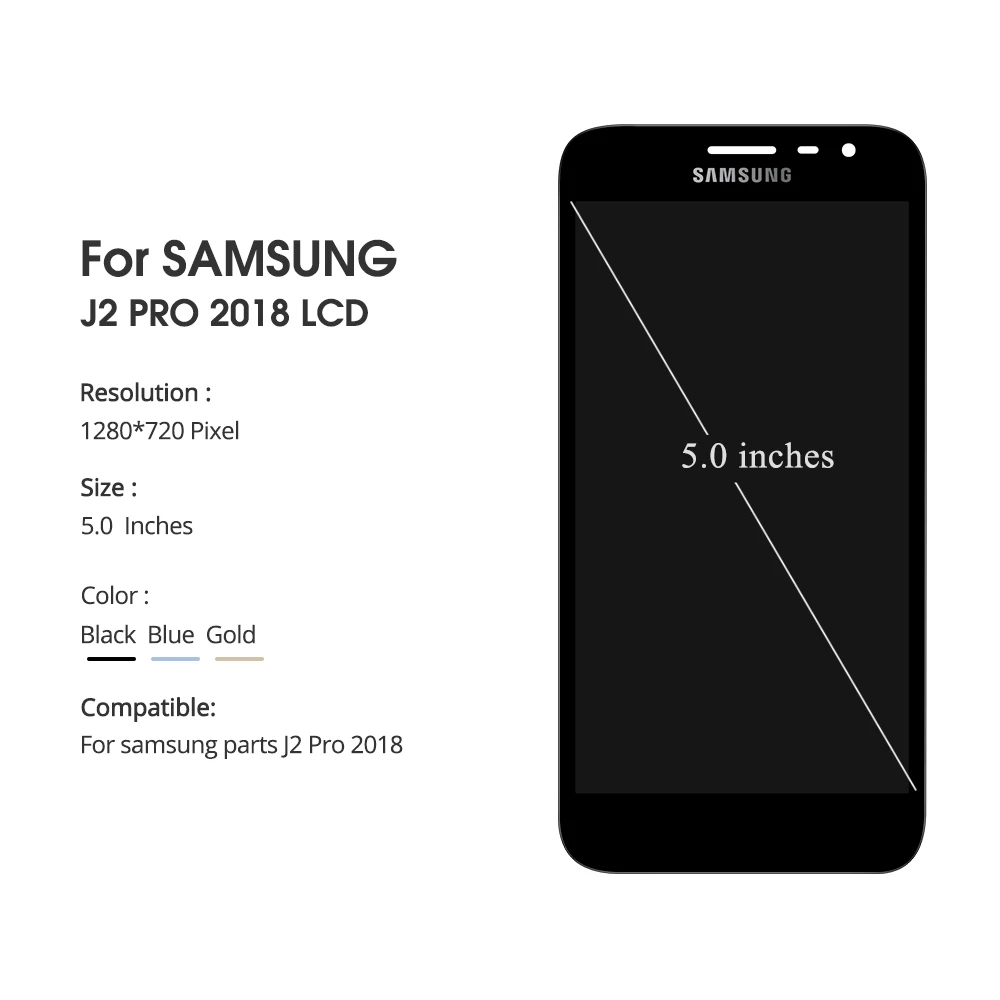 5 шт./лот для Samsung J250 J2 2018 Настройка ЖК дисплея сенсорный экран дигитайзер Pro J250F