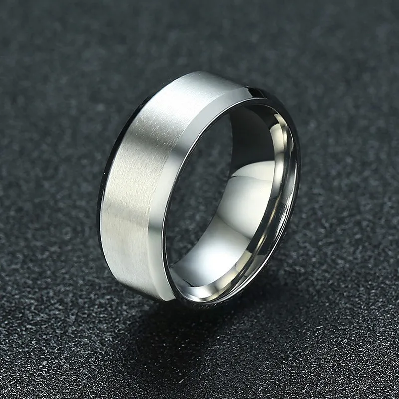 Men 8mm Stainless Steel Ring Wedding Jewelry Horus Anka Bible Medical crystal rings engagement rings zircon rings bohemian rings cross rings stone rings fashion rings gold rings fidget rings couple rings mesh band ring opal rings punk rings stackable rings fashion ring wedding rings stainless steel rings finger rings titanium steel rings metal rings pearl finger ring