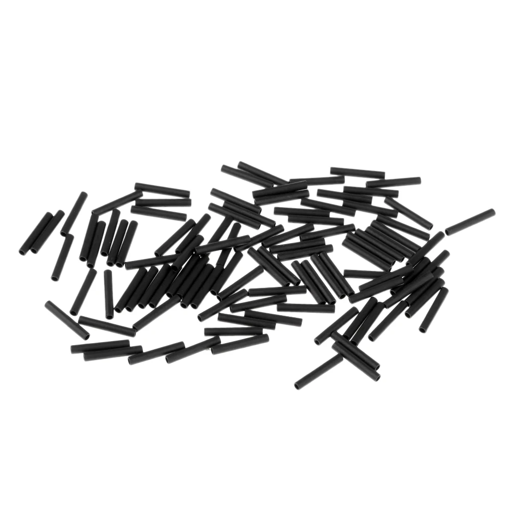 100 Pieces Single Copper Leader Sleeves Crimps Carp Fishing Accessories Tool
