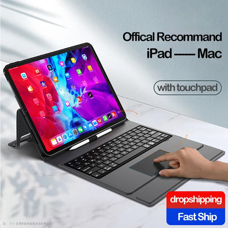 Чехол с клавиатурой и тачпадом для Ipad Air 4 3 2 1 Mini 5 клавиатура чехол Pro 10 11 12 9 2020
