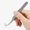 100% Closed Titanium Alloy Eyelash Grafting Set Eyelashes Tweezers Hand Anti-slip Design 3D 6D Lashes Extensions Makeup Tools 4