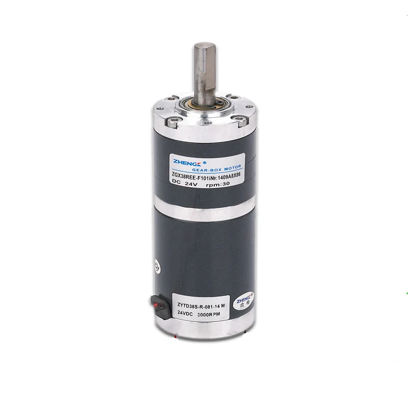 Brushed planetary gear motor, ZGX38REE, 12V 24V, 30RPM-500RPM
