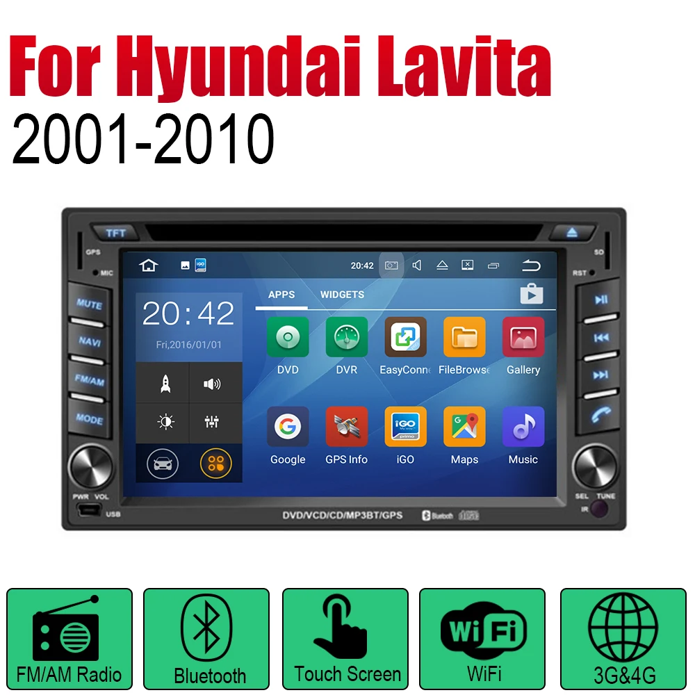 ZaiXi Android автомобильный DVD GPS Navi для hyundai Lavita 2001~ 2010 плеер навигация WiFi Bluetooth mulitмедиа система аудио стерео эквалайзер