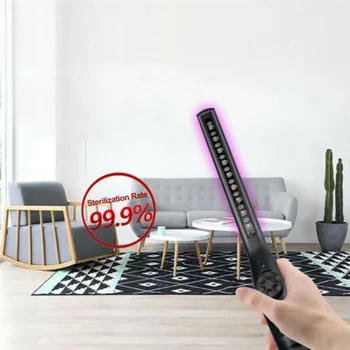 

Home Cleaning LED UV Light Lighting Household Small UVC Stick LED Wand Lamp Microorganism Killer Light Portable