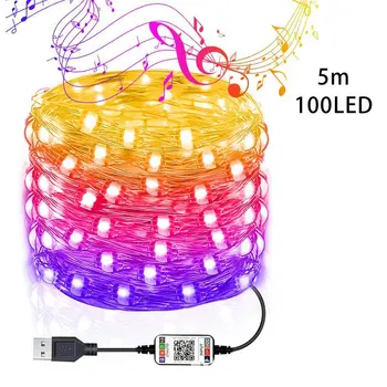 

USB Copper Wire Lights Holiday Home Christmas Low Power Consumption High Efficiency Durable Decorative Lights 10m