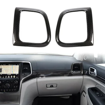 

2pcs/Set Carbon Fiber Style Air Vent Outlet Cover Trim For Jeep Grand Cherokee 2011-2019 Brand New And High Quality Accessories