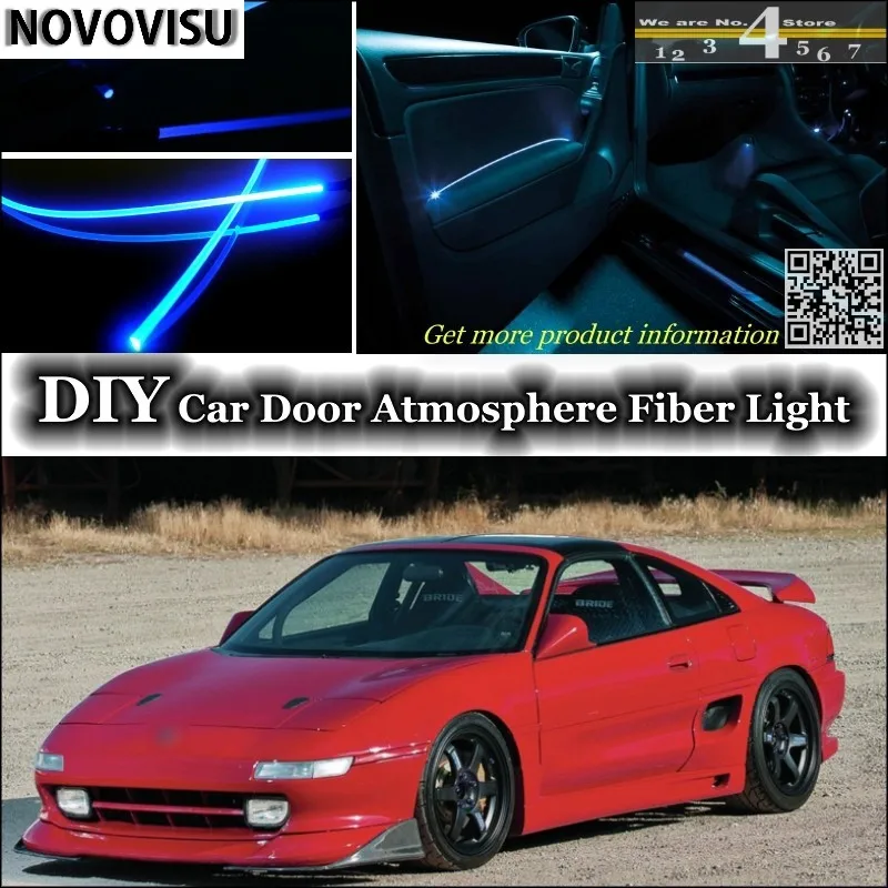 Novovisu для TOYOTA MR2 интерьер окружающего света настройки атмосферу волоконные оптические фары внутри дверь Панель освещение не EL свет