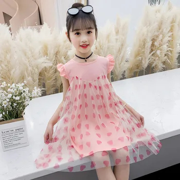 

Summer Fancy Sequins Heart Design Unicorn Dress Girl Unicorn Party Rainbow Child Dress Girl Princess Girl Easter Costume