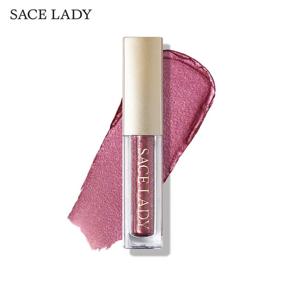 

SACE LADY Glitter Eyeshadow Makeup Liquid Shimmer Eye Shadow Metals Illuminator Glow Kit Make Up Highlighter Cream Cosmetic