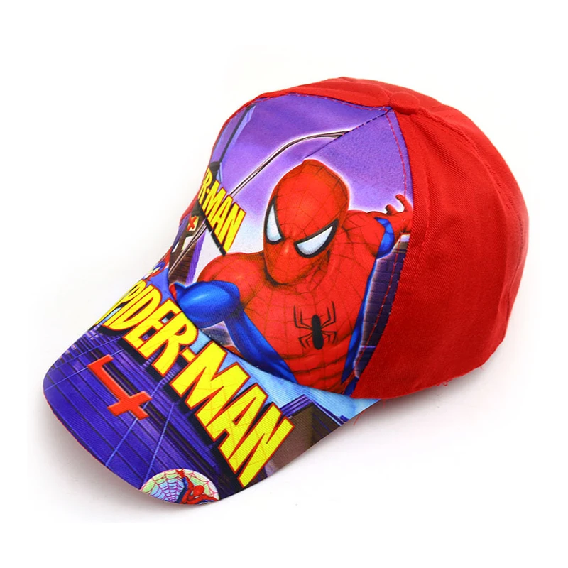 Disney Anime Spiderman Kids Baseball Caps For Boys Girls Children Hip Hop Sun Hat Mickey Mouse Fashion Outdoor Toddler Baby Hats 3