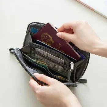 

Travel Passport Wallet Holder Document Tickets Cards Money Case Cover Organizer
