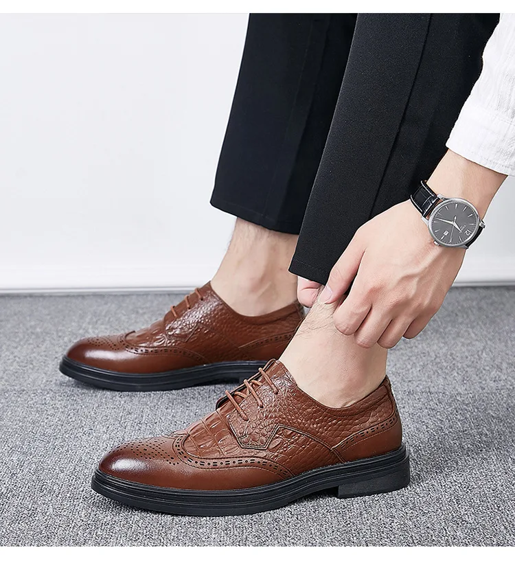 Мужские официальные туфли из натуральной кожи; деловые оксфорды; Классические Мужские модельные туфли; размеры 38-46;# MP686