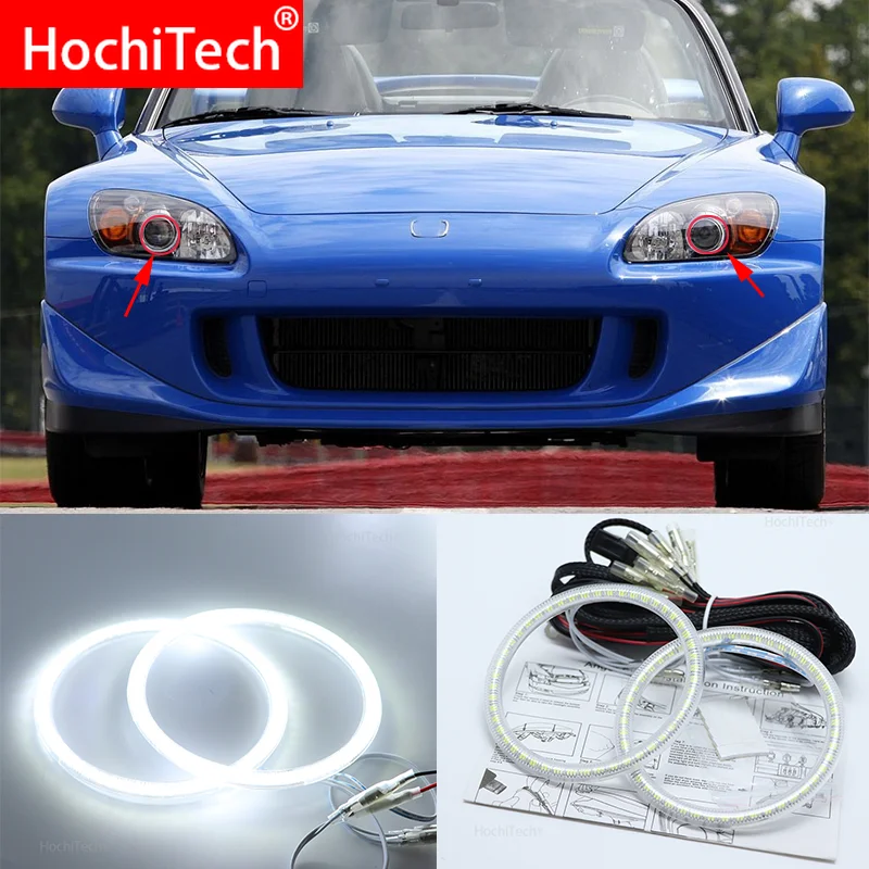 

Для Honda S2000 1999 2000 2001 2002 2003 Smd комплект светодиодов «глаза ангела» отличное Ультра яркое освещение DRL дневные ходовые огни