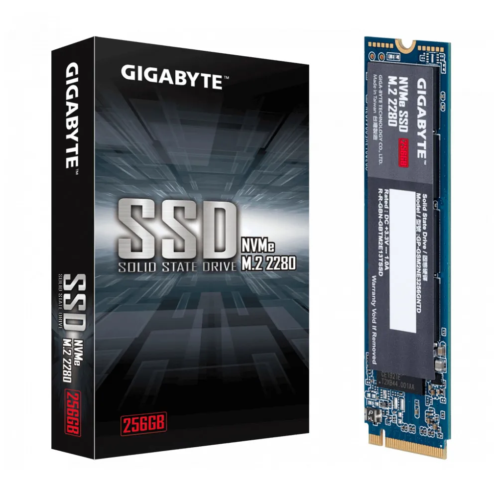 Твердотелые накопители(SDD) GIGABYTE NVMe SSD 256GB