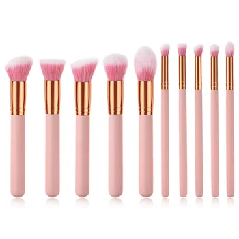 

10 Pcs Eyeshadow Makeup Brush Foundation Blush Beauty Make-up Tool Set;10 Pcs Eyeshadow Makeup Brush Beauty Make-up Tool Set