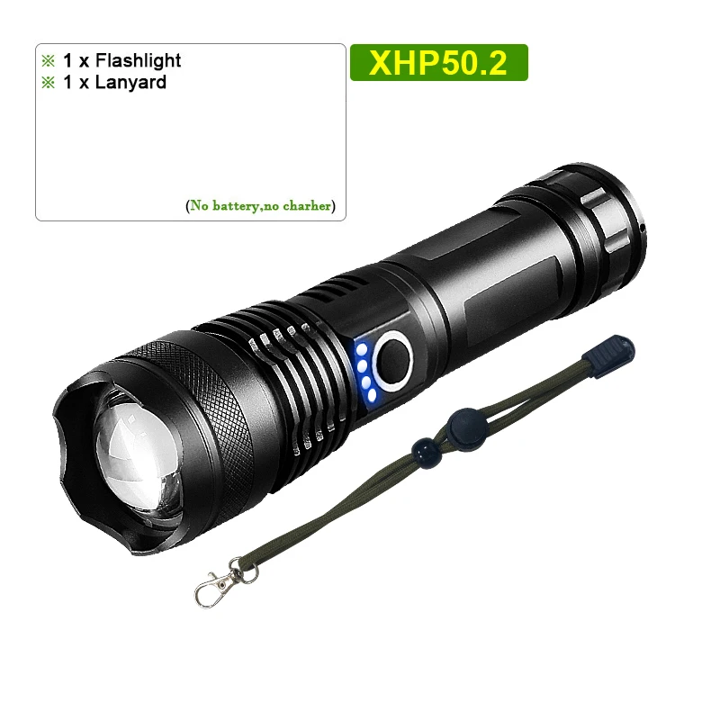 best small flashlights Newest XHP199 High Power LED Flashlights Ultra Powerful Led Torch Lights XHP160 Rechargeable Tactical Flashlight Hunting Lantern small led torch Flashlights