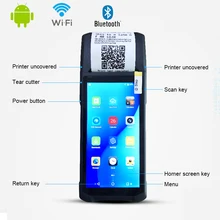

Android 8.1 Support wireless, Bluetooth 58mm 2+16 GB POS thermal receipt barcode printer принтер для телефона